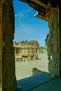 Stone Chariot Shri Vijaya Vitthala Temple UNESCO World Heritage site Hamp Royalty Free Stock Photo