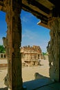 Stone Chariot Shri Vijaya Vitthala Temple UNESCO World Heritage site Hamp Royalty Free Stock Photo