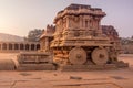 Stone chariot vitala temple main attraction at hampi, karnataka, india Royalty Free Stock Photo