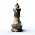 Stone Chess Piece: A Symbolic And Majestic Photobashing Artwork