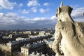 Stone chimere of Notre-Dame