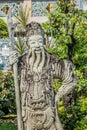 Stone chinese guardian statue Wat Pho temple bangkok Thailand Royalty Free Stock Photo