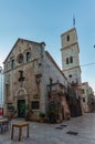 Stone church in the old town of Sibenik, Croatia Royalty Free Stock Photo