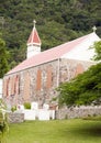 Stone church Saba Dutch Netherlands Royalty Free Stock Photo