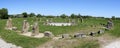 Stone circle panorama milton keynes england