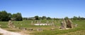 Stone circle panorama milton keynes uk