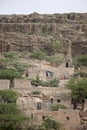 Stone cliff dwellings in Africa