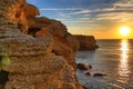 Stone Coast Kamen Bryag sunrise Bulgaria Royalty Free Stock Photo