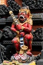 Stone colorful statues at the temple\'s entrance in Nusa Dua, Bali, Indonesia