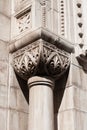 Stone column on the Sibenik cathedral Royalty Free Stock Photo