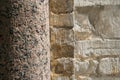 Stone column and wall Royalty Free Stock Photo