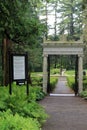 Stone columns at entryway to Yaddo Gardens, Saratoga Springs,New York,2014