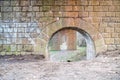 Stone columns for historical railroad bridge in Bratislava