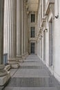 Stone columns in a judicial law building Royalty Free Stock Photo