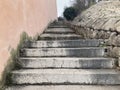 Stone or concrete staircase