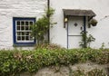 Stone cottage with pretty garden, Helford, Cornwall, England Royalty Free Stock Photo