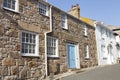 Stone cottages in Cornish seaside town of St Ives Royalty Free Stock Photo