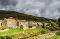 Stone cottages in Thwaite, England Royalty Free Stock Photo