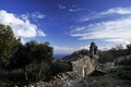 Stone country chapel in beautiful surroundings in Mani, Peloponnese, Greece