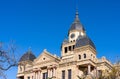 Stone Courthouse building in Denton, Texas in December Royalty Free Stock Photo