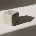 Of the stone creating a stark contrast between the illuminated Royalty Free Stock Photo