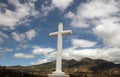 Stone Cross in Cotacachi Royalty Free Stock Photo