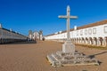 Stone Cross in front of the Church and Pilgrim lodgings of the Sanctuary of Nossa Senhora do Cabo