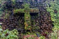 Stone cross on Monserrate Mountain in Bogota, Colombia Royalty Free Stock Photo