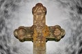 Old Orthodox Christian stone cross