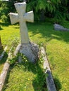 The stone cross of respect Royalty Free Stock Photo