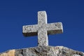 Stone Cross On The Roof