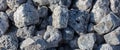 Stone crushed stone on the construction site as an abstract background Royalty Free Stock Photo