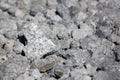 Stone crushed stone on the construction site as an abstract background Royalty Free Stock Photo
