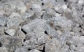 Stone crushed stone on the construction site as an abstract background Royalty Free Stock Photo