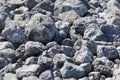 Stone crushed stone on the construction site as an abstract background Royalty Free Stock Photo