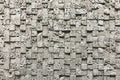 Stone cube grey interior background or texture