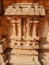 Stone curvature ,Ancient Ruins of Vijayanagar Empire, hampi is a UNESCO world heritage site ,at Hampi, in