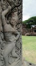 Stone Dancing Apsara at Phimai Historical Heritage