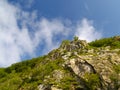 Stone declivity of mountain Royalty Free Stock Photo