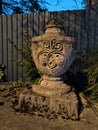 Stone decorative urn Royalty Free Stock Photo