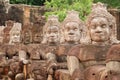 Demons of the causeway, Angkor Thom, Cambodia