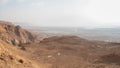 Stone  desert near the Rahaf stream, on the Israeli side of the Dead Sea, near Jerusalem in Israel Royalty Free Stock Photo