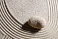 Stone designing waves or curve for change or suppleness Royalty Free Stock Photo