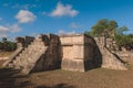 Stone Details and Patterns of an Ancient Ruins of the large pre-Columbian city Chichen Itza, built by the Maya people Royalty Free Stock Photo