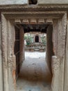 A stone door in Nepal.