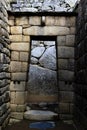 Stone Doorway And Walls Machu Picchu Peru