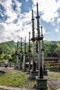 Stone dragon pillars, Taxia village, Fujian, China