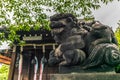 A stone dragon in a Shintoist shrine in Tokyo