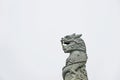 Stone dragon statue in chinese temple Royalty Free Stock Photo