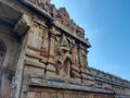 Stone Dwarapalaka Statue On Gopuram Of Brihadeswarar Temple Tamilnadu India Royalty Free Stock Photo